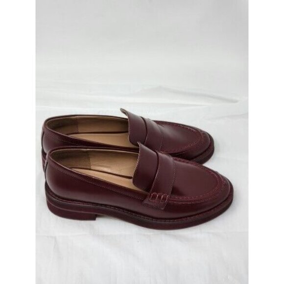 AEROSOLES Burgundy Loafers - Picture 3 of 8